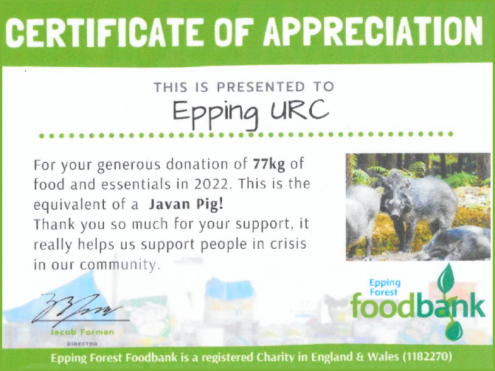 Epping URC Foodbank