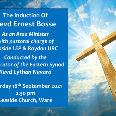 Induction of Revd Ernest Bosse - Sept 2021