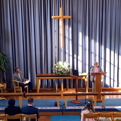 Local Preacher Admission - Debbie Preaching