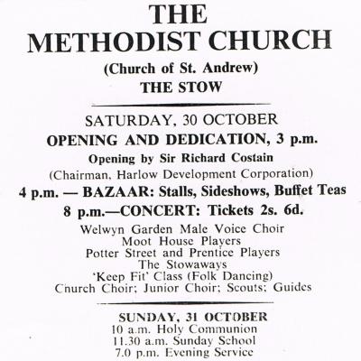 Opening Notice - 20 Oct 1954